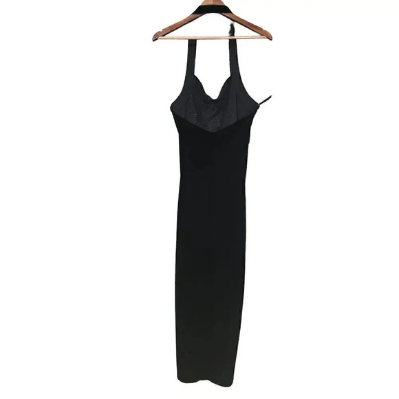 Niki by Niki Livas Velvet Maxi Dress Black Size 14 - Picture 2 of 7